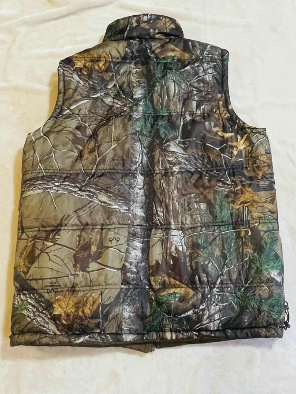 Realtree Men's Camo XXL Puffer Reversible Vest - Brown/Green/Black Broken Zipper - Picture 9 of 16